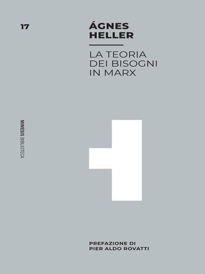cover image of La teoria dei bisogni in Marx